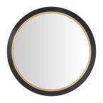 Medium Round Black & Gold Convex Classic Accent Mirror (28 in. Diameter) by StyleWell