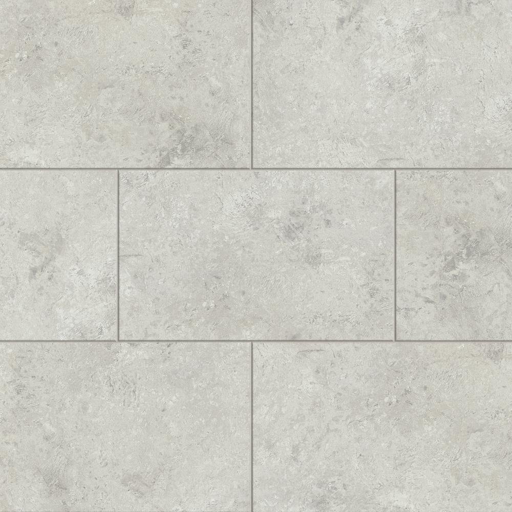 LifeProof Emerald Bay Marble 22 Mil x 11.9 in. W x 23.8 in. L Click Lock Waterproof Vinyl Tile Flooring (17.7 Sq. ft./case), Light